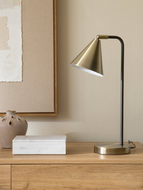 Kaney - Shine tafellamp - messing/zwart