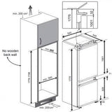 Beko inbouw koelkast BCHA275K4SN - 178 cm met Sleepdeur