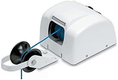Elektrische ankerlier 30 m 12 V wit zout water voor ankers tot 20 kg lier