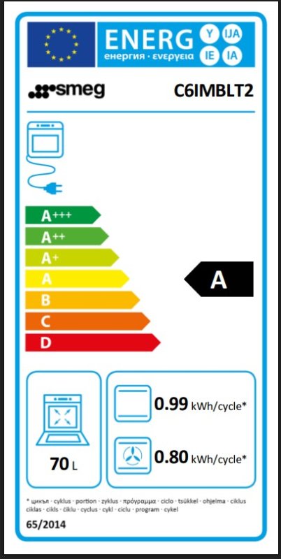 SMEG inductiefornuis C6IMBLT2 - 60 cm - Zwart