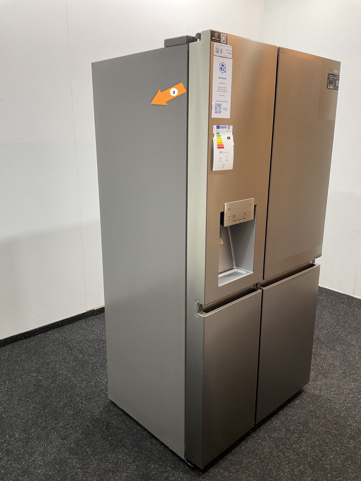 Hisense Amerikaanse koelkast RS818N4TIC - RVS