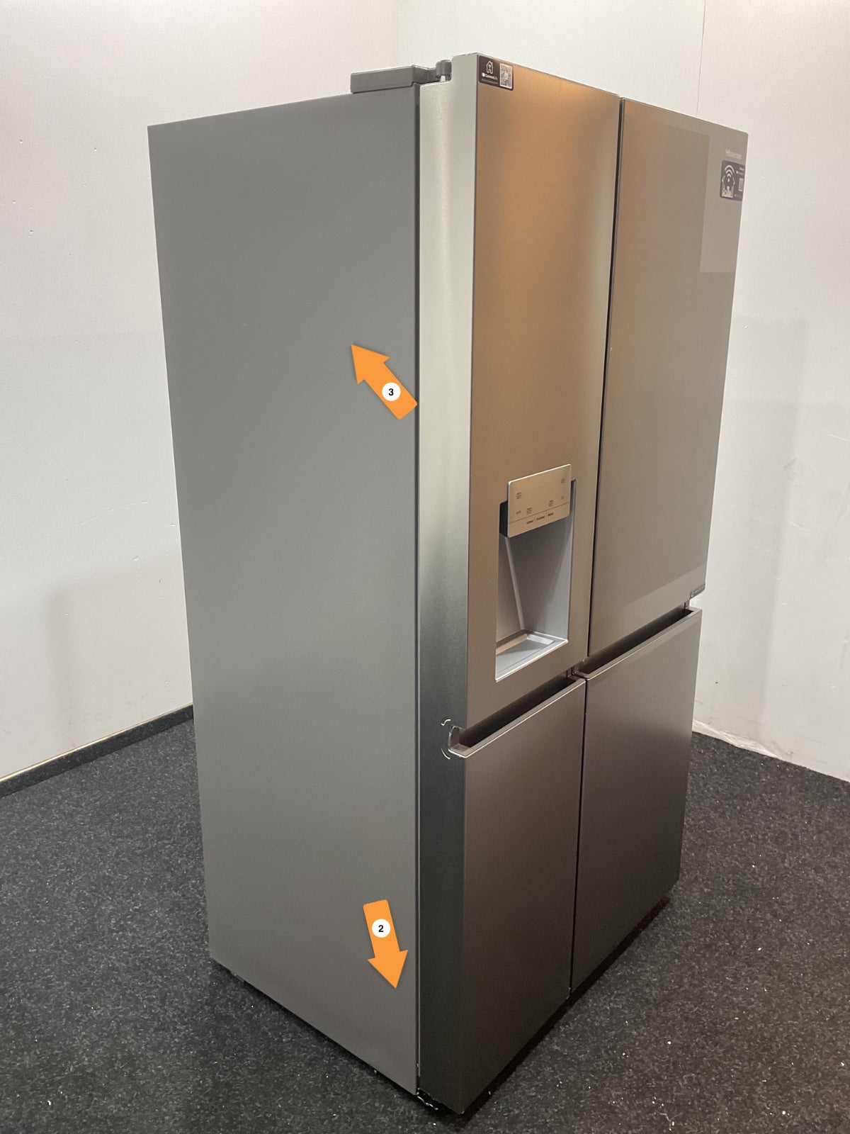 Hisense Amerikaanse koelkast RS818N4TIC - RVS 