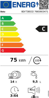 Beko Inbouw vaatwasser BDIT38532 - CornerIntense