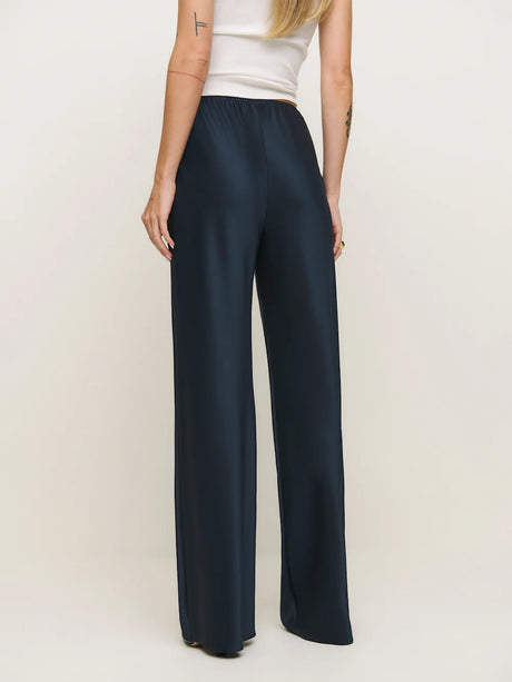 Reformation - Gale Satin Mid Rise Bias Pant - Maat S