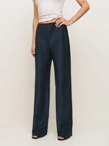 Reformation - Gale Satin Mid Rise Bias Pant - Maat S