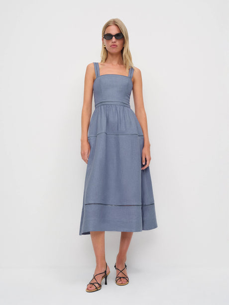 Reformation - Everett Linen Dress - Maat 36
