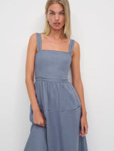 Reformation - Everett Linen Dress - Maat 36