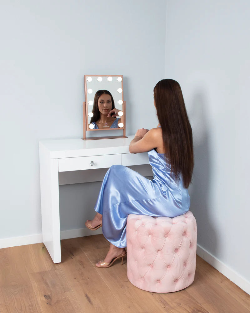 Brightbeauty Ottoman poef - Roze