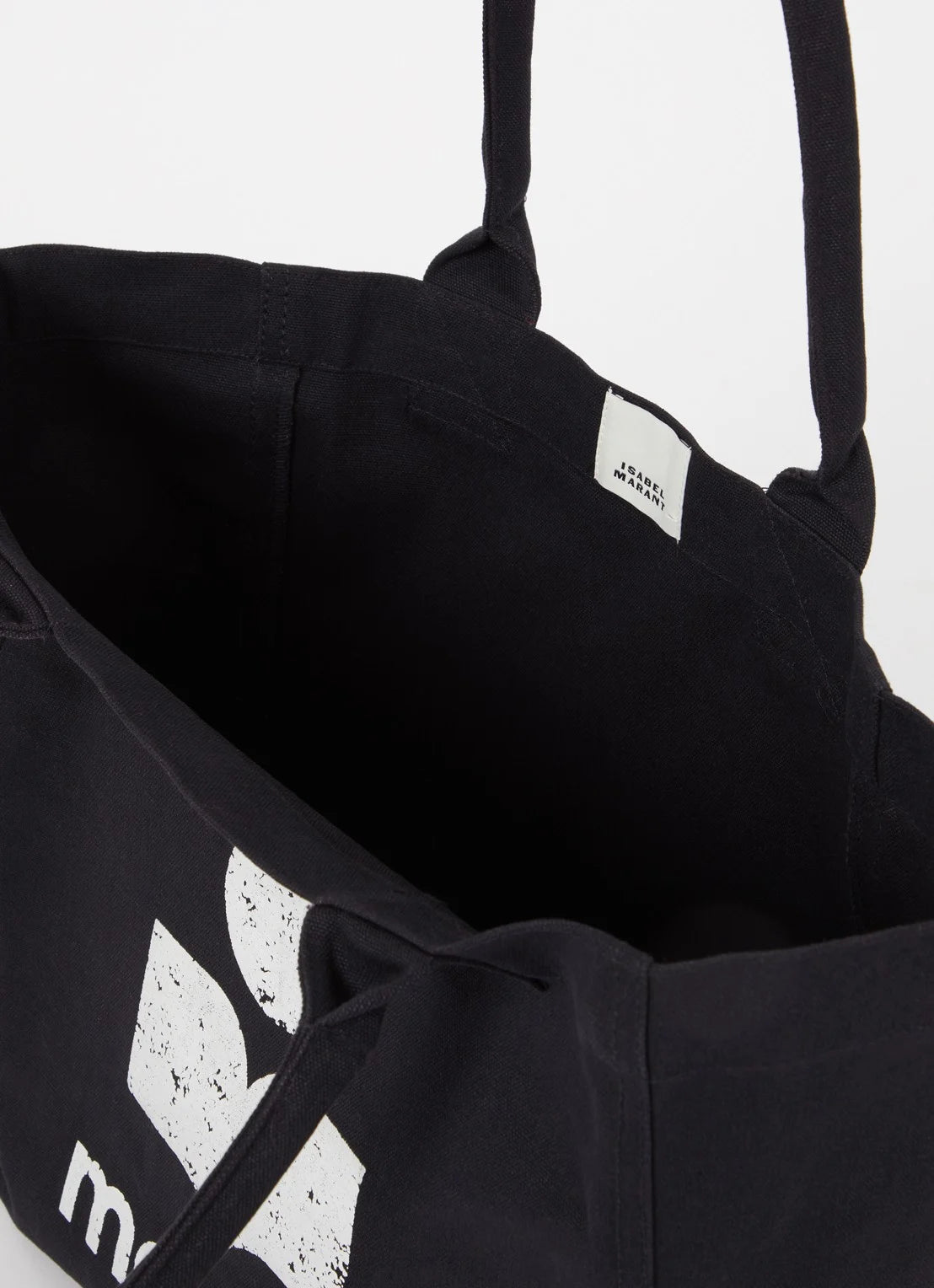 Isabel Marant Yenky Small shopper met logo in glanzend zilver kleur