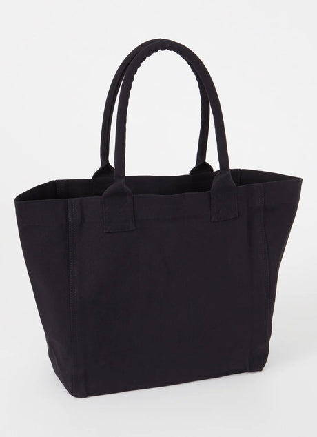 Isabel Marant Yenky Small shopper met logo in glanzend zilver kleur