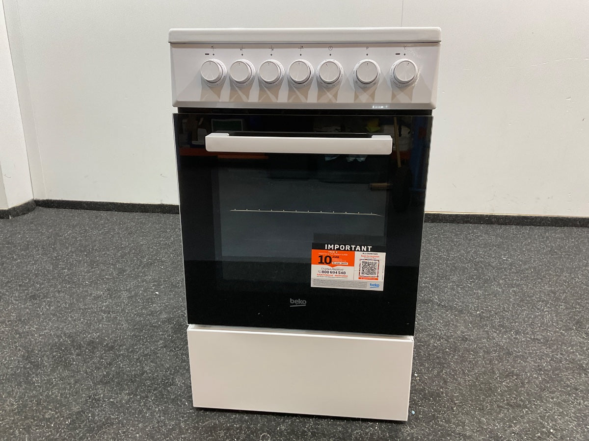 Beko keramisch fornuis FSM57100GW - 50 cm