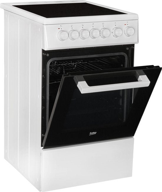 Beko keramisch fornuis FSM57100GW - 50 cm - Wit