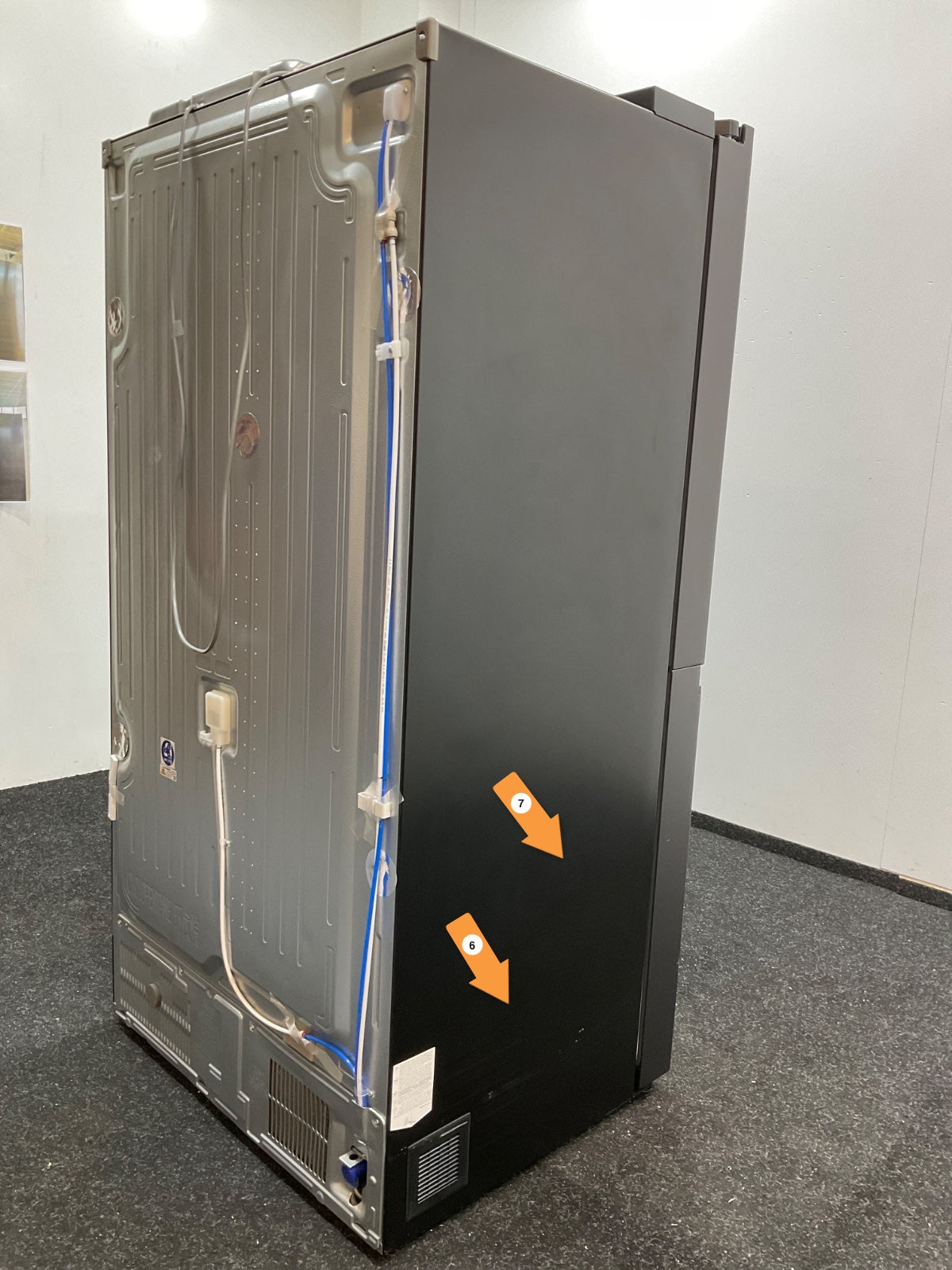 LG Amerikaanse koelkast GSLE91EVAC - 628L - Zwart