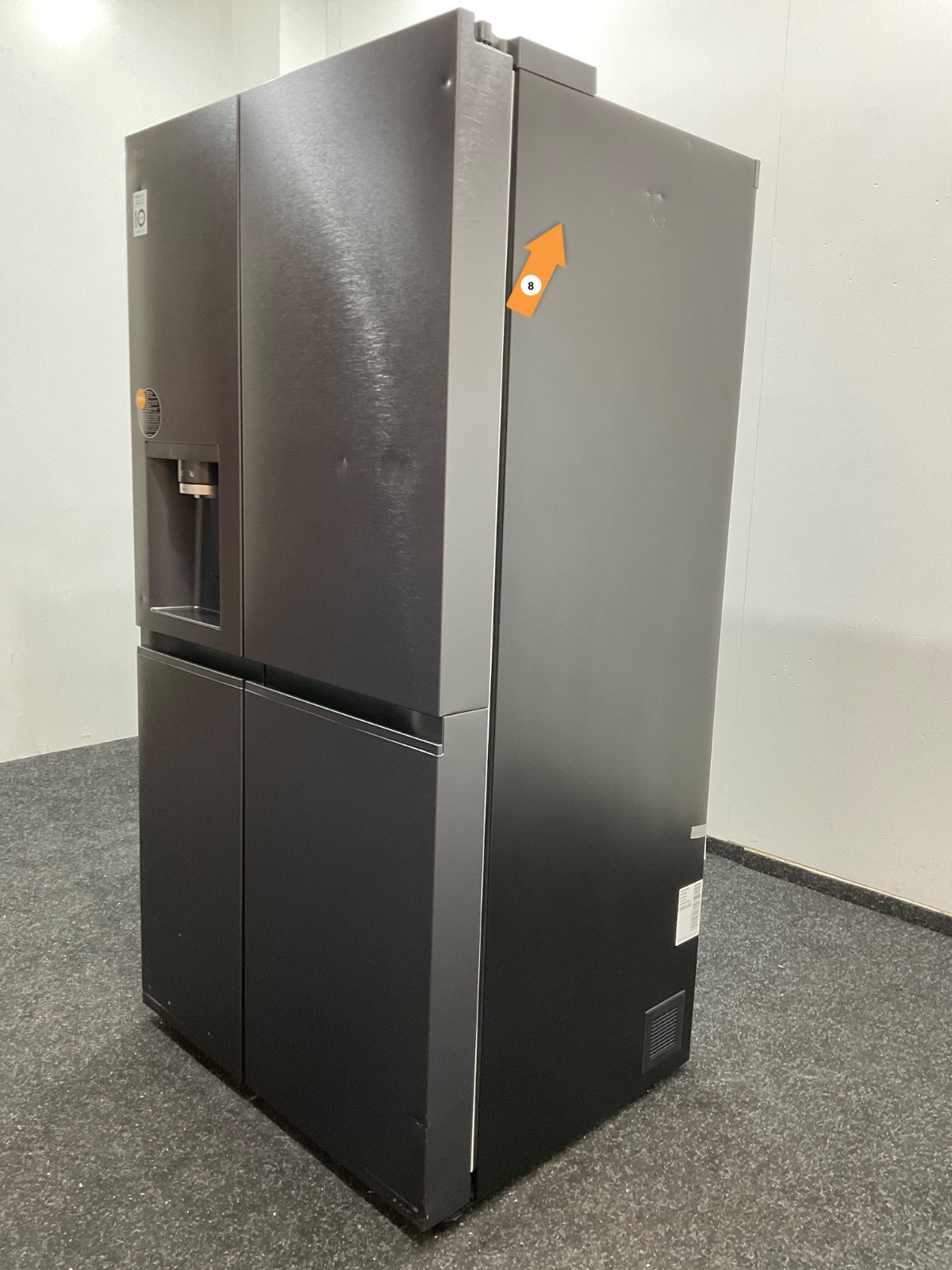 LG Amerikaanse koelkast GSLE91EVAC - 628L - Zwart