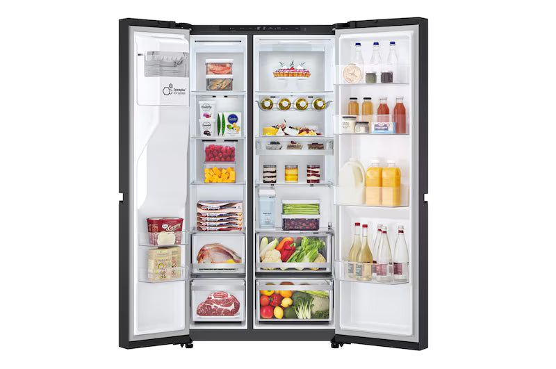 LG Amerikaanse koelkast GSLE91EVAC - 628L - Zwart