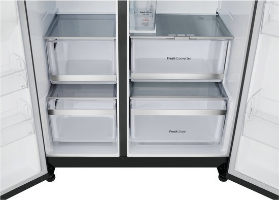 LG Amerikaanse koelkast GSLE91EVAC - 628L - Zwart