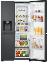 LG Amerikaanse koelkast GSLE91EVAC - 628L - Zwart