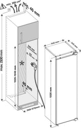 Inventum inbouw koelkast IKK1222D - Nis 122 cm 