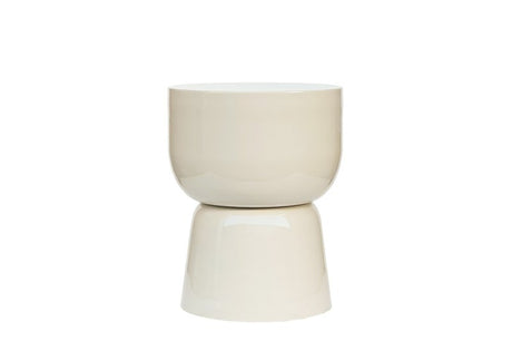 Brix Kian Off White bijzet tafel - ca. 36x36x46cm (bxdxh)