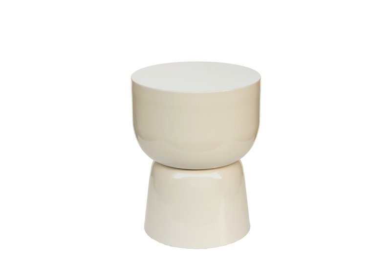 Brix Kian Off White bijzet tafel - ca. 36x36x46cm (bxdxh)