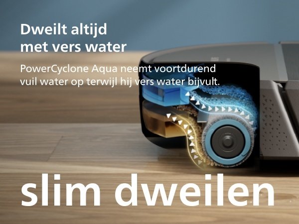 Philips HomeRun 9000-serie Stofzuiger-dweilrobot zonder station