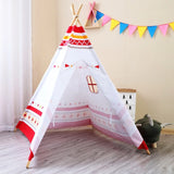 Sunny 60 LED Tipi tent - Red/white