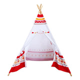 Sunny 60 LED Tipi tent - Red/white