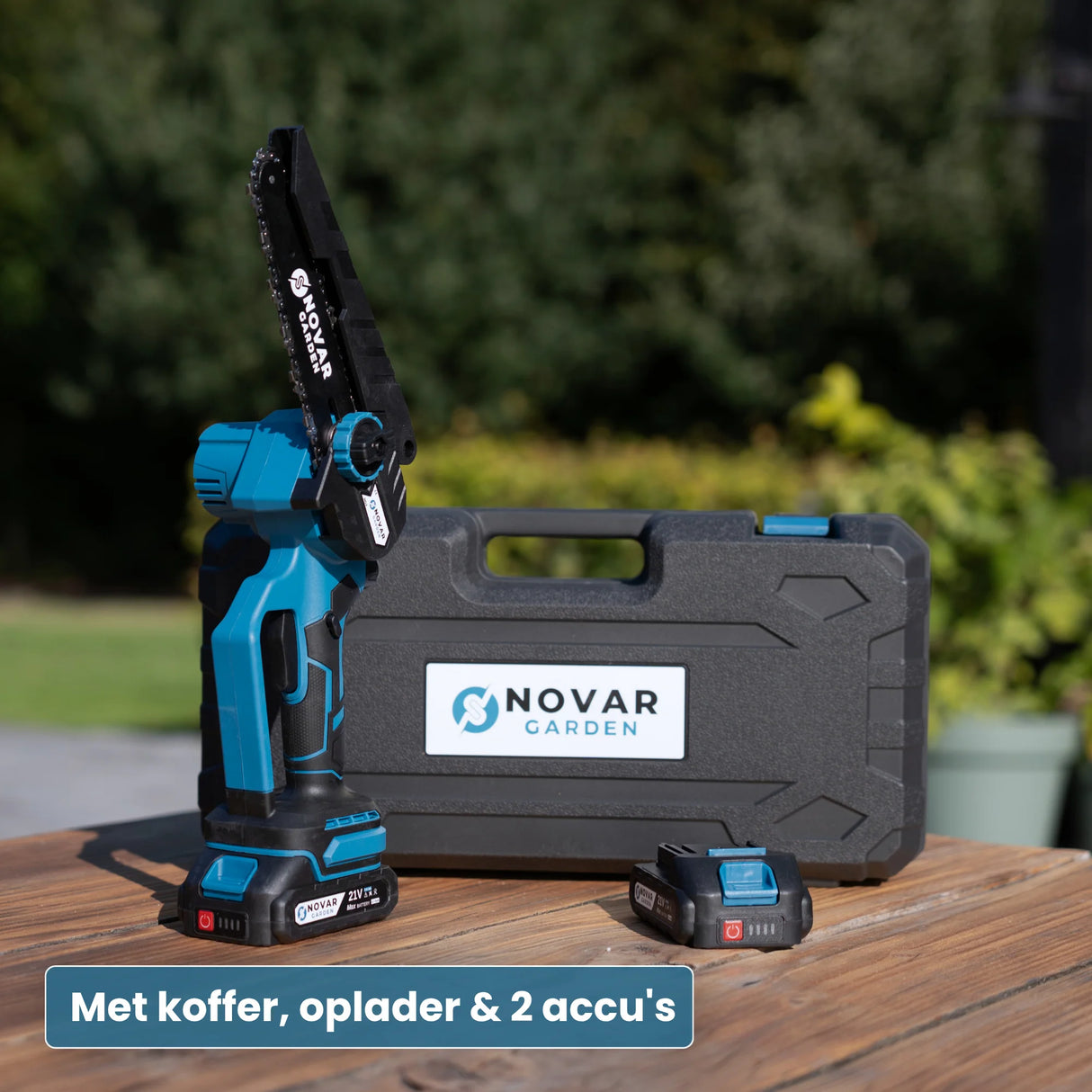 Mini Kettingzaag NG3 - Met Koffer, Oplader & 2x Accu (2.0Ah)