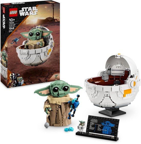 LEGO Star Wars: The Mandalorian Grogu met zweefkinderwagen - 75403