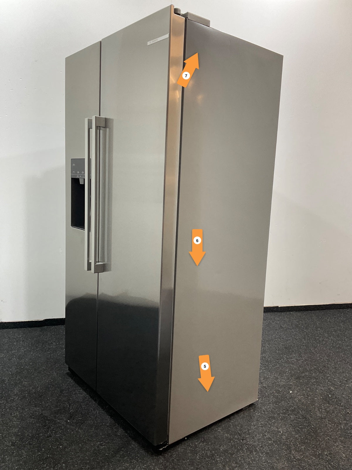 Bosch Amerikaanse koelkast KAD93AIDP - Serie 6 - RVS