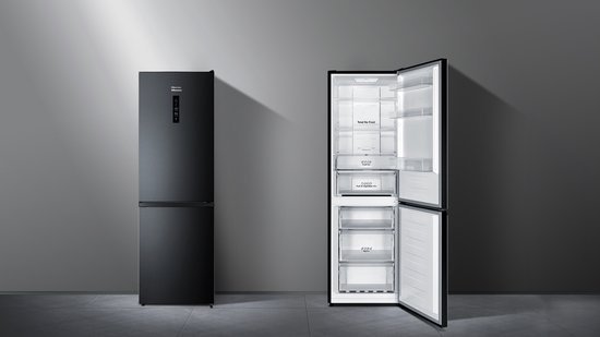 Hisense koelkast RB390N4BFC - 304 liter - Zwart