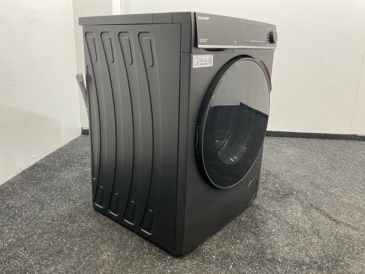 Sharp wasmachine ESNFL014CBNA2BX - 10kg - Zwart