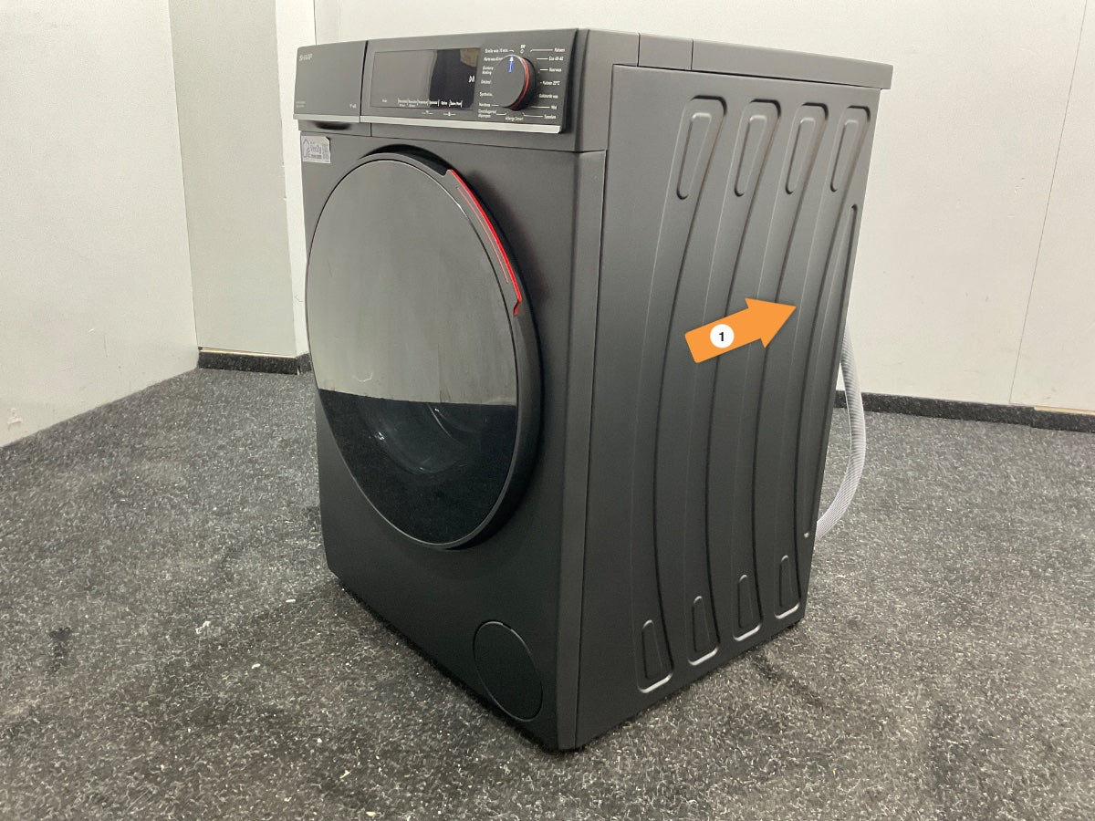 Sharp wasmachine ESNFL014CBNA2BX - 10kg - Zwart