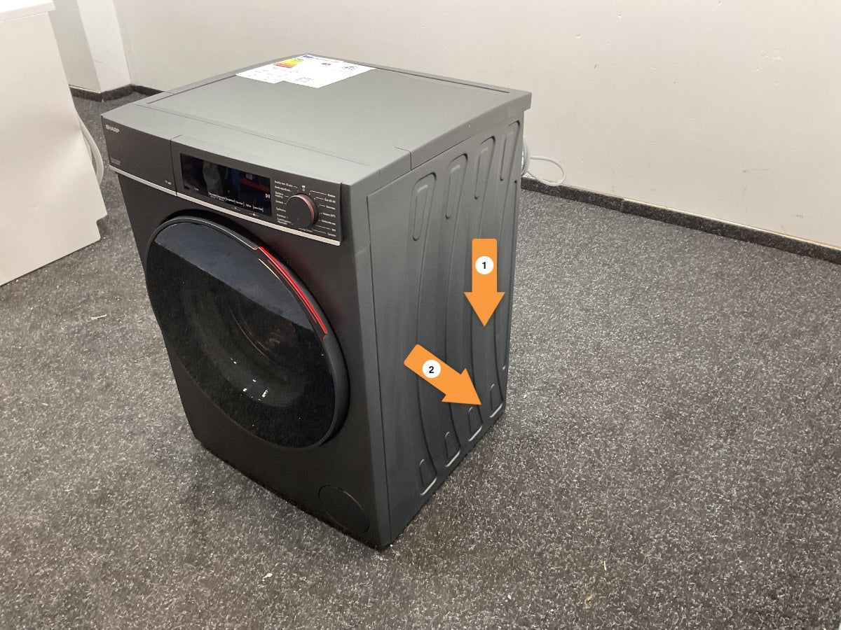 Sharp wasmachine ESNFL014CBNA2BX - 10kg - Zwart