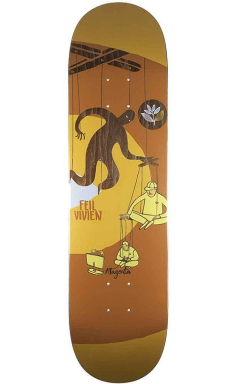 Deck Magenta File Extravision 8.0 inch - Skateboard Deck