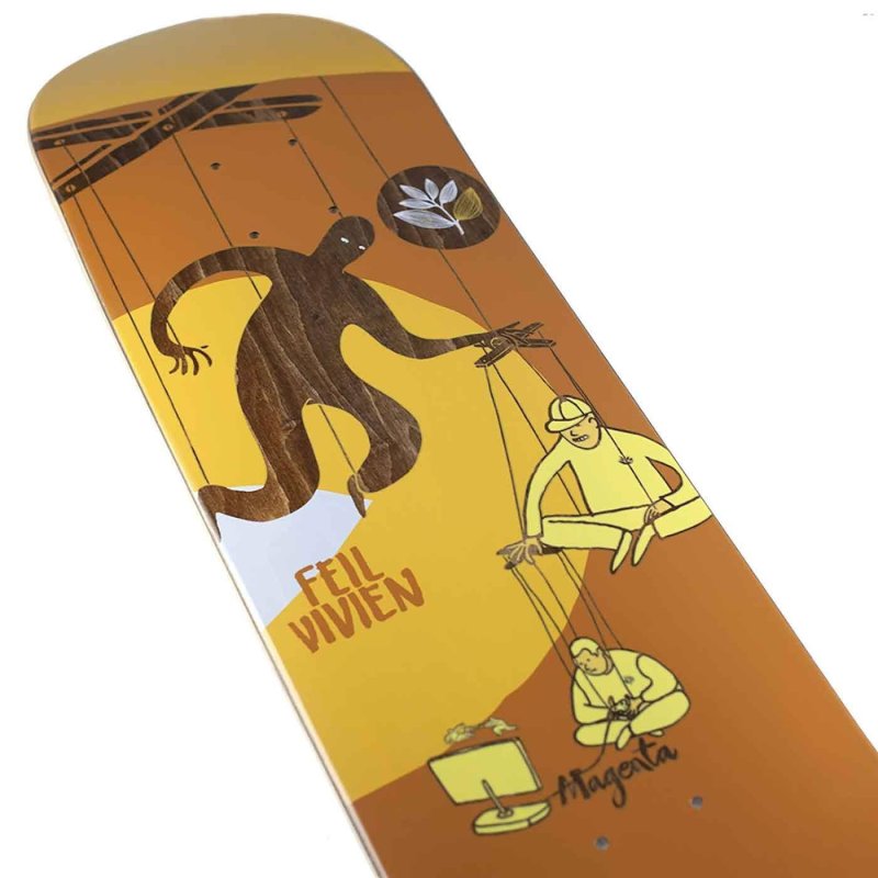 Deck Magenta File Extravision 8.0 inch - Skateboard Deck