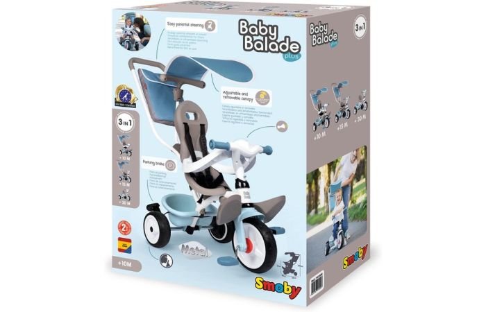 Smoby Baby Balade Plus - Driewieler - Blauw