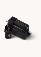 Prada Schoudertas van leer - Zwart