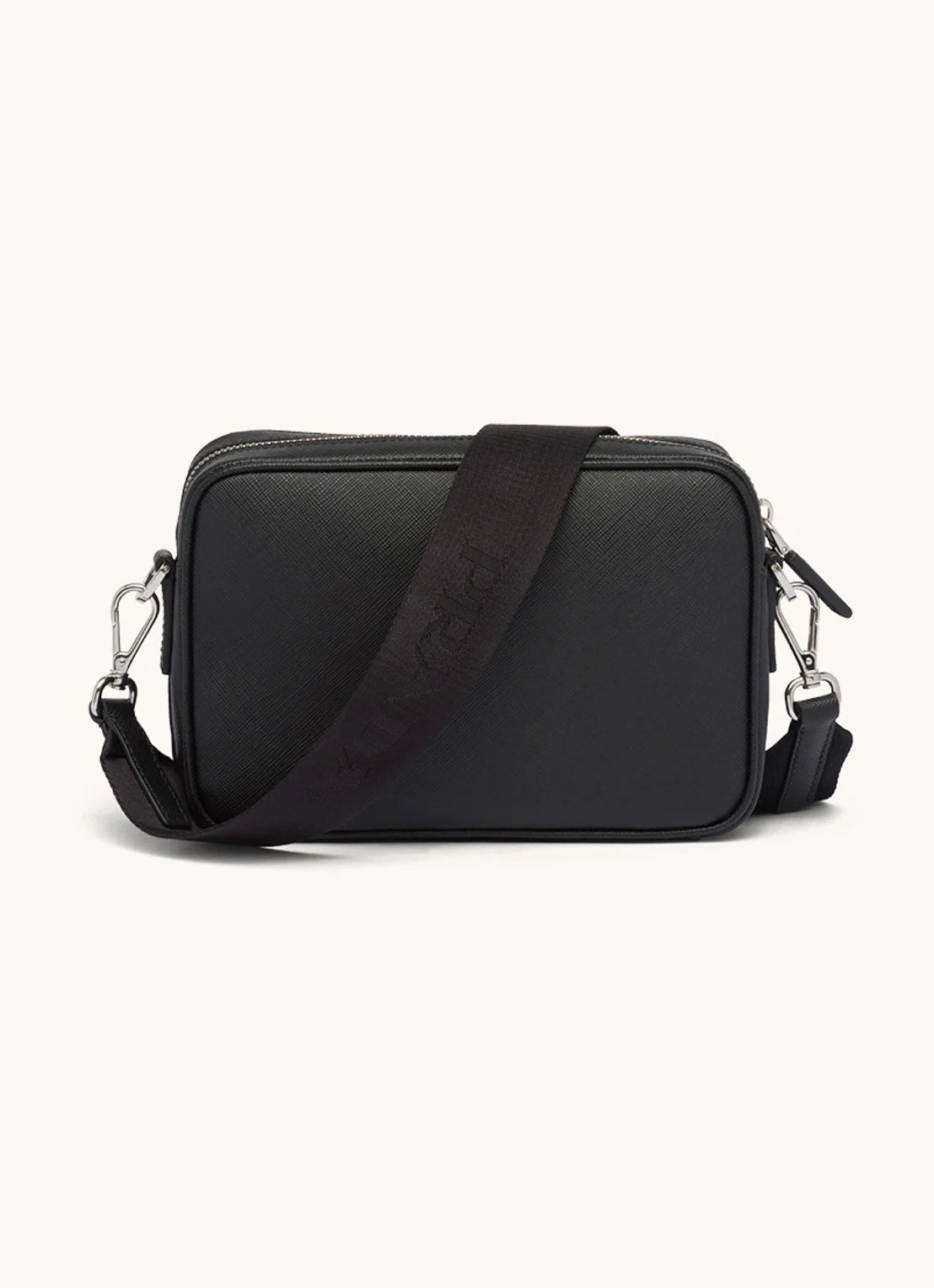 Prada Schoudertas van leer - Zwart