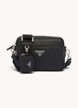 Prada Schoudertas van leer - Zwart