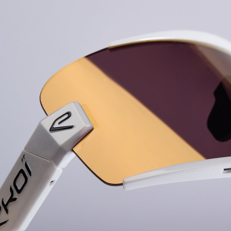EKOI - OTTIMO Bril Racing Wit Revo Gold Cat3 - Fietszonnebril