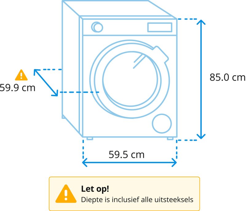 Wisberg wasmachine WBWM1400A9WNB - 9kg - Wit