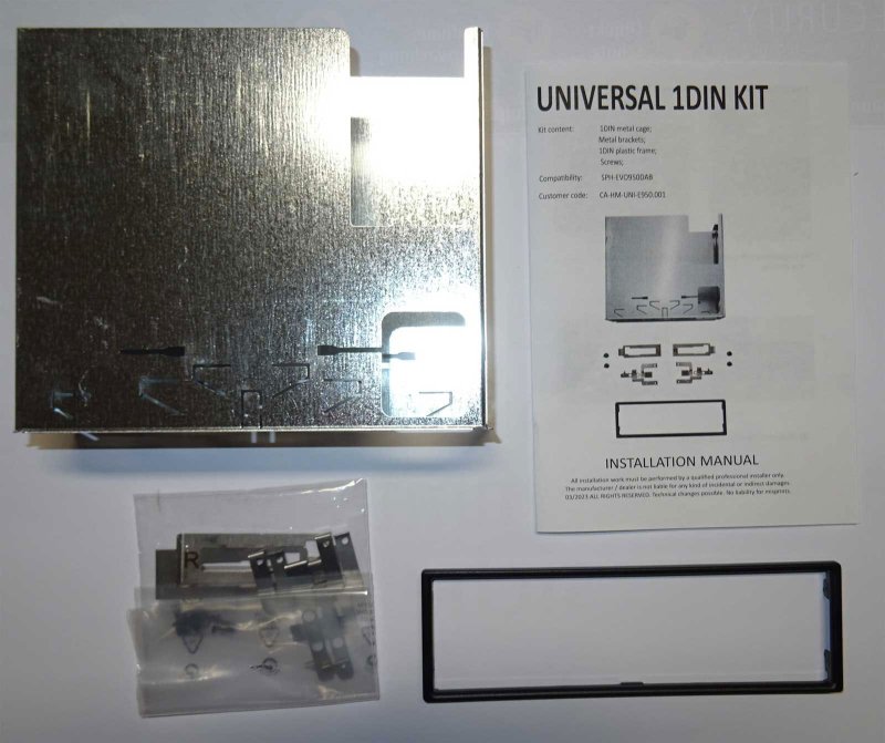 Pioneer CA-HM-UNI-E950.001 Universal Single Din Installation Kit