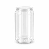 Blik 355ml, PET, Plastic Can + Deksel - 200 stuks