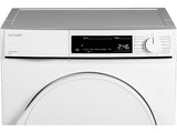 Sharp condensdroger KDNCB8S7PW91BX - Wit