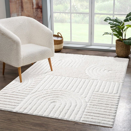 Focus vloerkleed Japandi - fully/ hoogpolig | creme | 160X230 cm