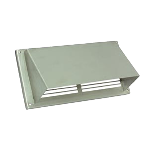 Nedco Buitenrooster RVS, 220 x 90mm binnenmaat