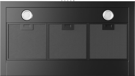 Inventum wandschouw afzuigkap AKB9005ZWA - 90cm - Zwart