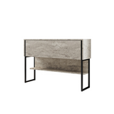 Giga Meubel - Dressoir Travertinlook|Zwart - 120x30x80cm - Luxe
