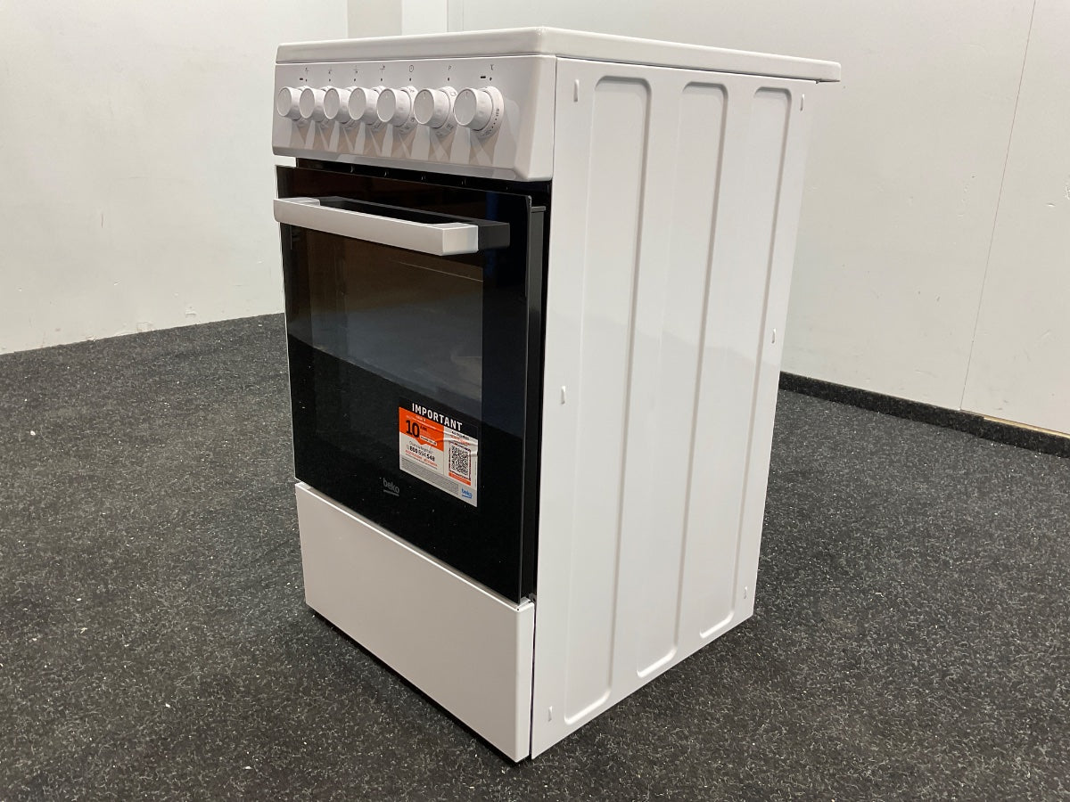 Beko keramisch fornuis FSM57100GW - 50 cm - Wit